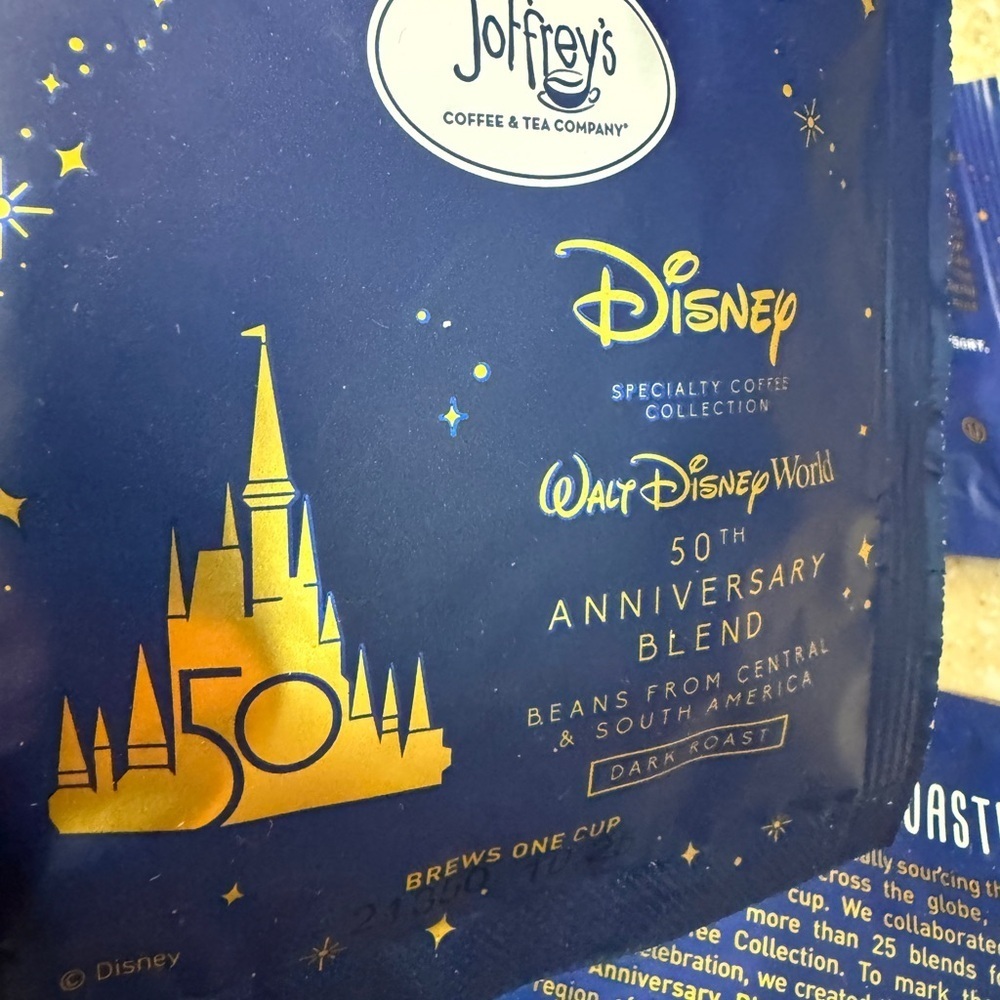 Disney 50th Anniversary Joffrey’s Coffee Packets Set of 8 - Picture 10 of 10